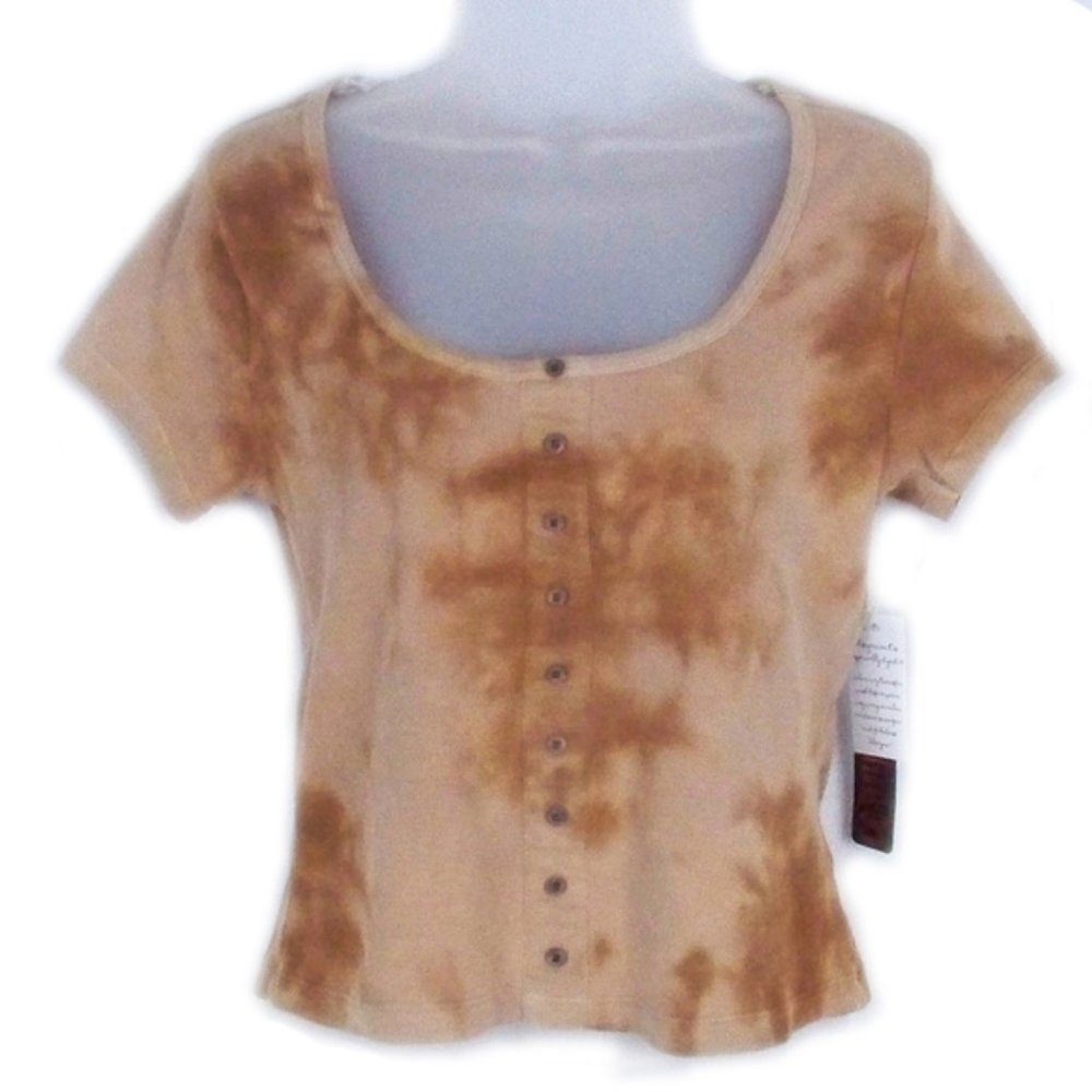 Go Wild Henley Short Sleeve Shirt - NWT